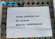 Đĩa cấy ghép Astm F136 Titanium ISO 5832 Đĩa kim loại tròn phẳng Lớp 2