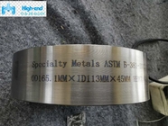 Vòng hợp kim titan ASTM B381 Gr1 Vòng liền mạch rèn nóng
