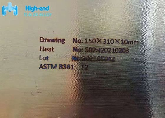 Tấm hợp kim mỏng F5 Tấm titan mỏng 10mm ASTM B 348